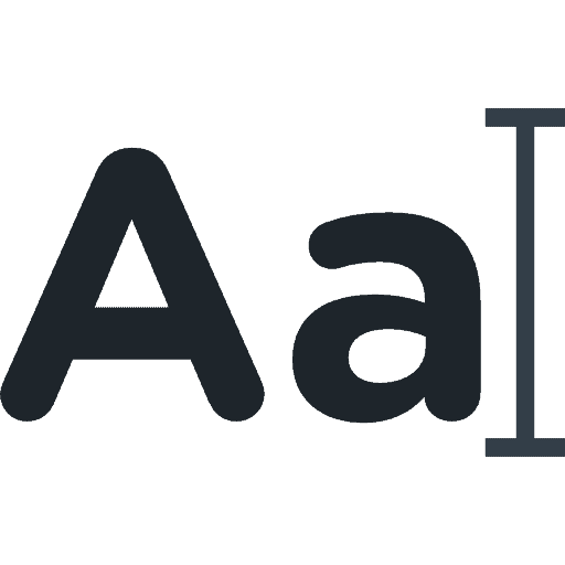 Icoon heldere webteksten