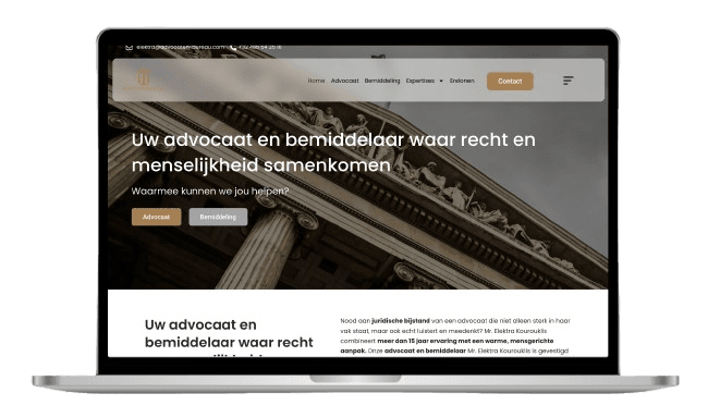 Website van Advocatenkantoor