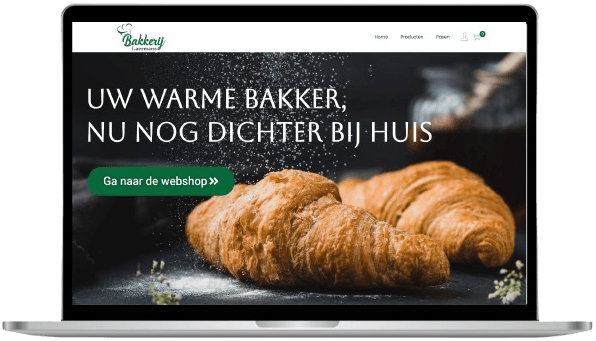 Website van Bakkerij Laermans