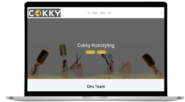 Website van Cokky Hairstyling