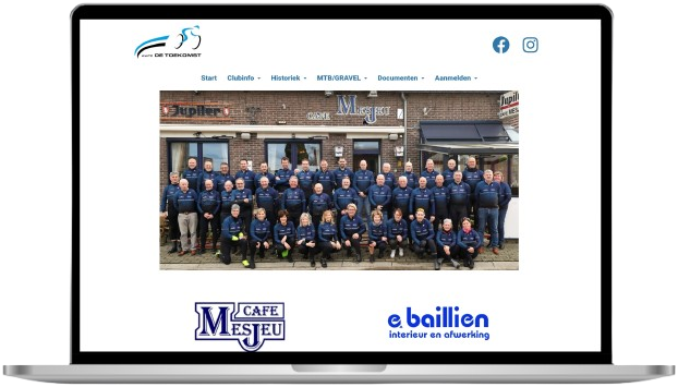 Website van KWTC De Toekomst