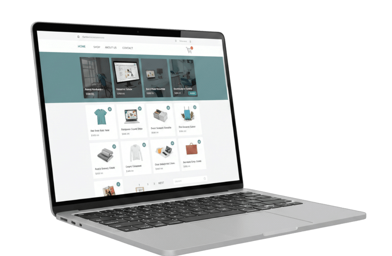 Voorbeeld van een webshop gemaakt door AlexWeb