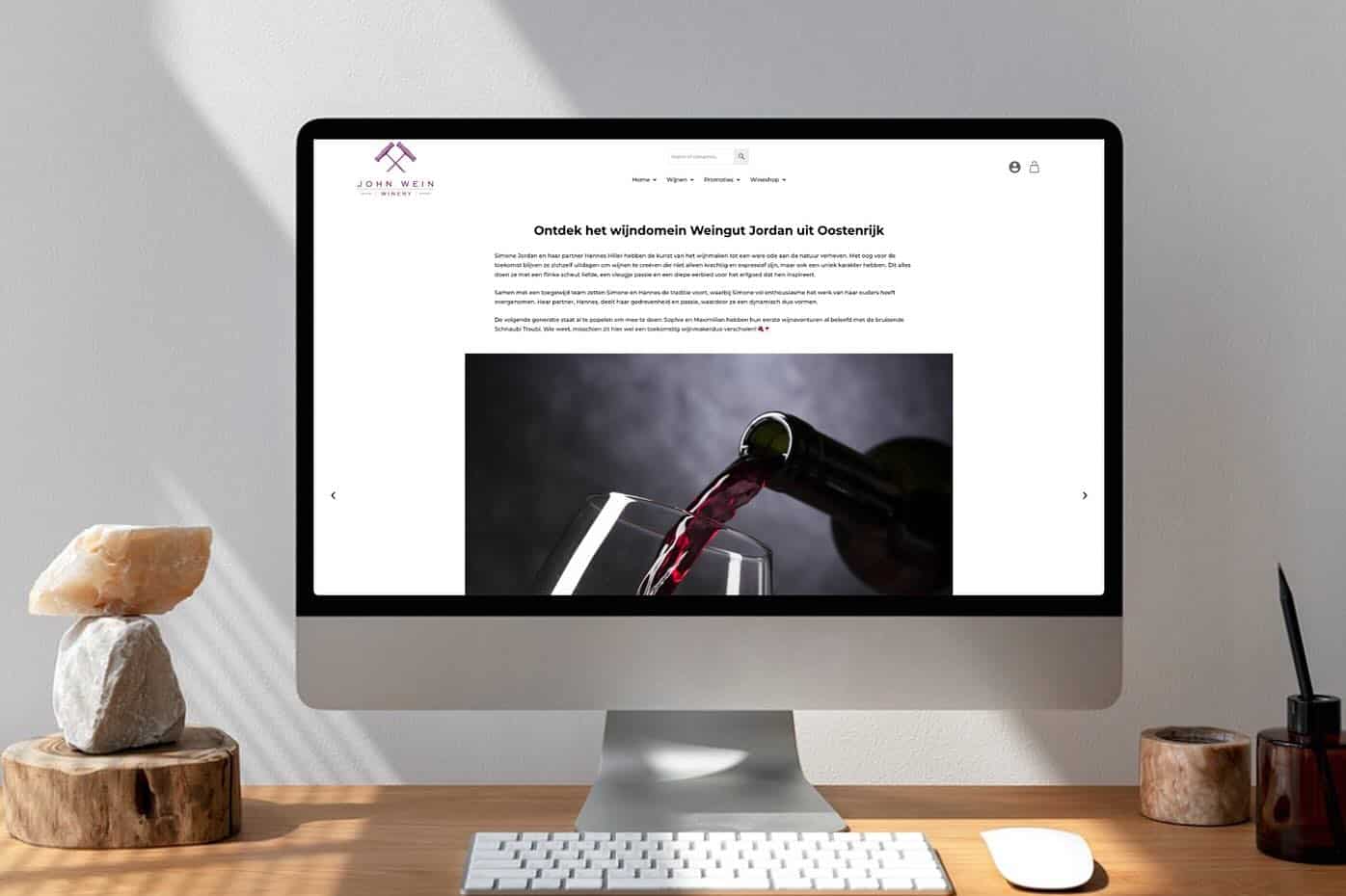 Voorbeeld van een webshop gemaakt door AlexWeb